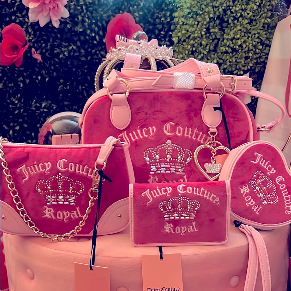 🩷Juicy Couture Royal couture bowler bag set - Picture 1 of 13